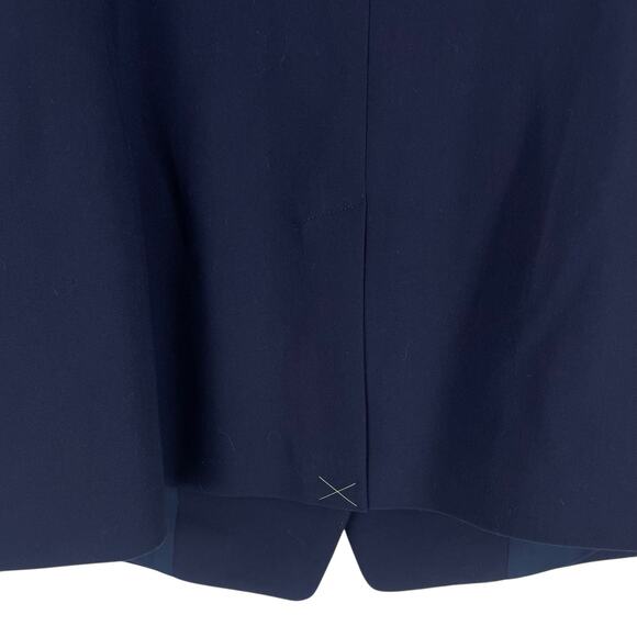 Talbots Tailored Stretch Double Breasted Blazer Jacket Blue Size 14W - Picture 7 of 9